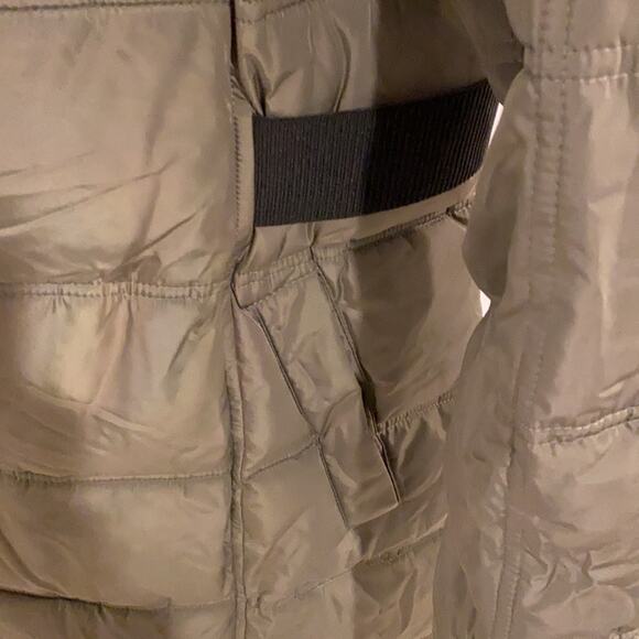 DKNY Fleece Lined Faux Fur Trim Hoo Juniper Large Olive - Picture 8 of 14